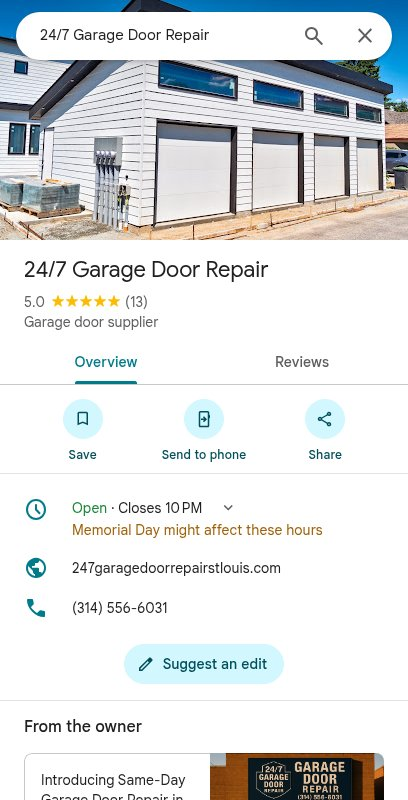 Garage Door Spring Repair in Velda Village Hills